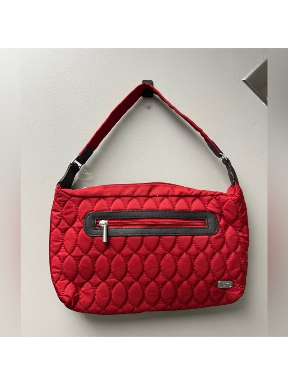 Lug NWOT Red & Brown Quilted Shoulder Bag